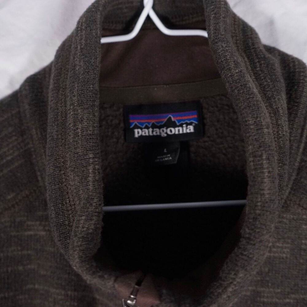 Patagonia Better Sweater Vest Full Zip Brown Mens Large - Picture 3 of 7
